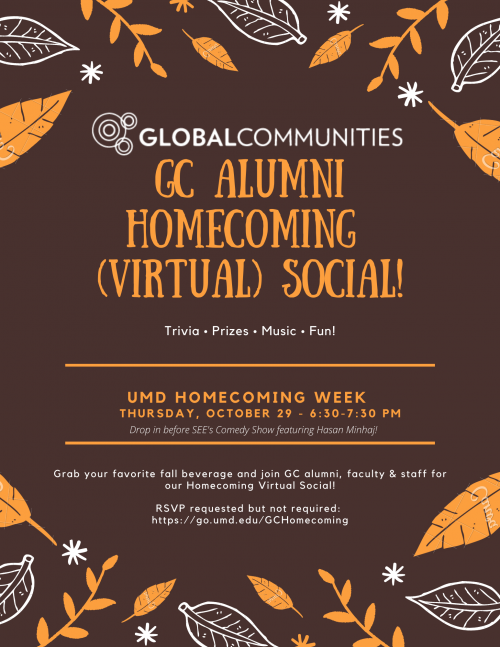 homecoming alumni social flyer