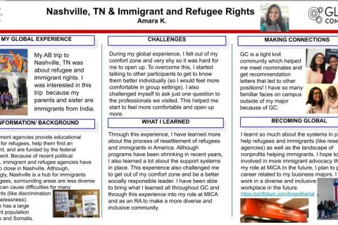 Global Experience - Global Service Capstone Poster
